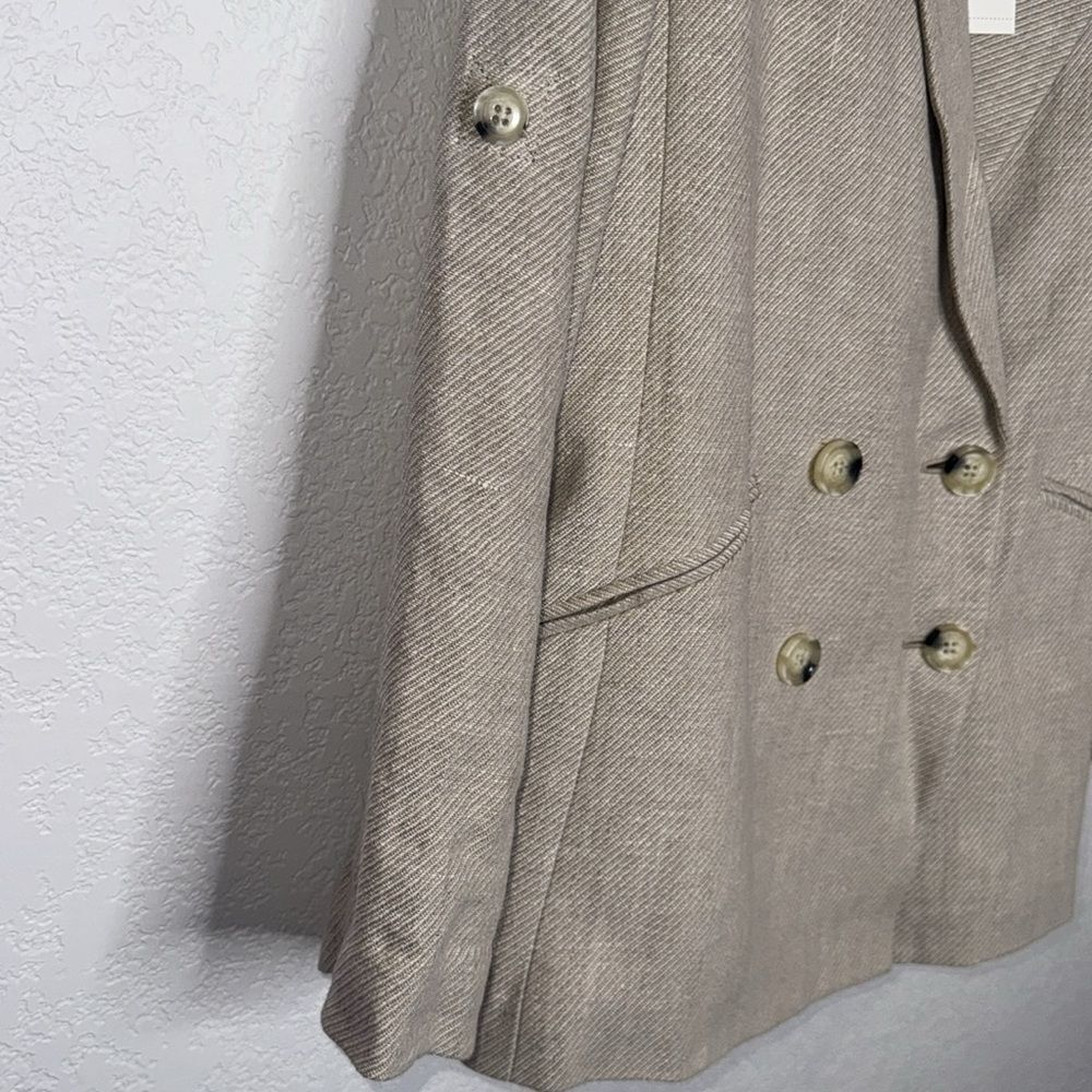 NWT Veronica Beard PARINETI DICKEY Linen
JACKET Color STONE Size 10 Tan - Picture 7 of 15